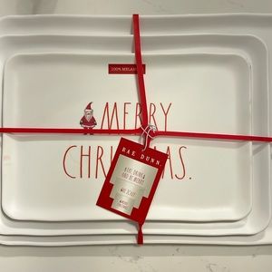 Rae Dunn melamine Christmas trays
